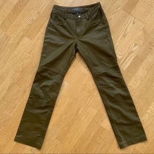 Vintage Gap Genuine Leather Olive Bootcut Pant